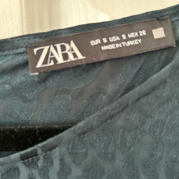 Zara Long Sleeve Navy Dress - Small - Picture 2 of 3